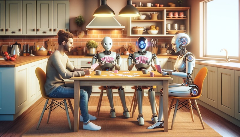 Human plays bots